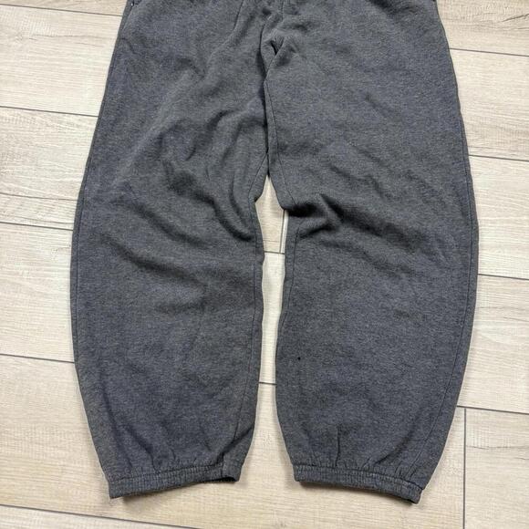 VTG Starter Track Pants Size 14/16 Youth Adult Baggy Joggers Dark Grey Y2K 28x26 - Picture 6 of 8